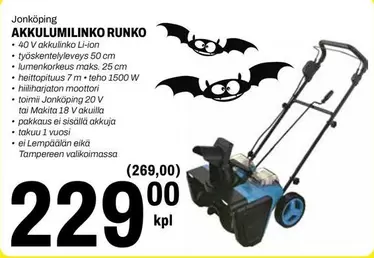 Makita - AKKULUMILINKO RUNKO