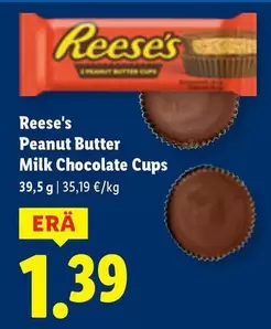 Peanut Butter Milk Chocolate Cups