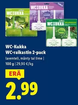 Lime - WC-Kukka WC-raikastin 2-pack