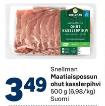 Maatiaispossun ohut kasslerpihvi