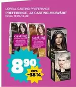 Core - PREFERENCE- JA CASTING-HIUSVÄRIT