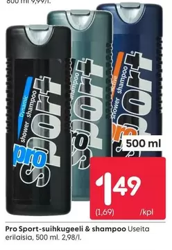 Sport-suihkugeeli & shampoo Useita