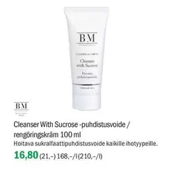 Cleanser With Sucrose -puhdistusvoide / rengöringskräm