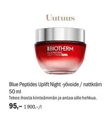 Blue Peptides Uplift Night-yövoide/nattkräm