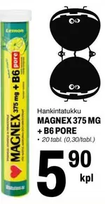 MAGNEX 375 MG + B6 PORE