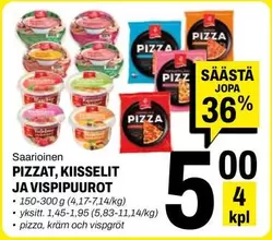 PIZZAT, KIISSELIT JA VISPIPUUROT