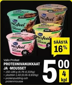 PROTEIINIVANUKKAAT JA -MOUSSET