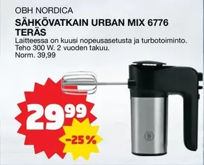 Obh Nordica - SÄHKÖVATKAIN URBAN MIX 6776