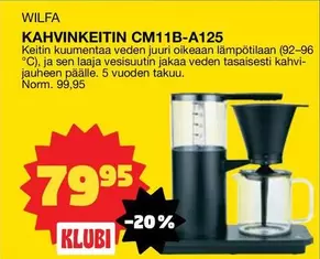 KAHVINKEITIN CM11B-A125