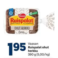 Ruispalat ohut herkku