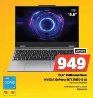 Core - 15,6" Pelikannettava