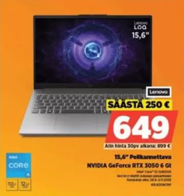 Core - 15,6" Pelikannettava