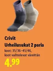 Urheilusukat 2 paria
