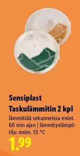Taskulämmitin 2 kpl