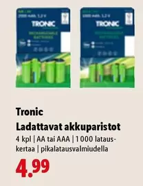 Ladattavat akkuparistot