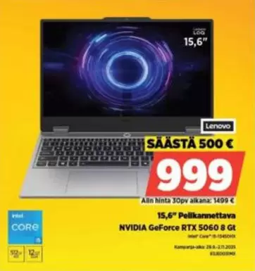 Core - 15,6" Pelikannettava