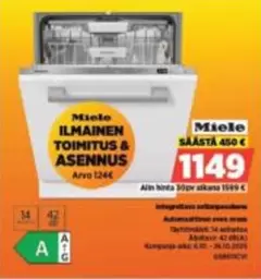 Miele - Astianpesukone
