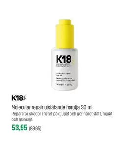 Molecular repair utslätande hårolja 30 ml