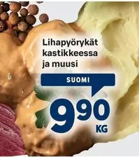 Lihapyörykät kastikkeessa ja muusi