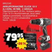 AKKUPORAKONE CLICK 18 V