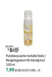Puhdistusvaahto herkälle iholle / Rengöringsskum för känslig hud