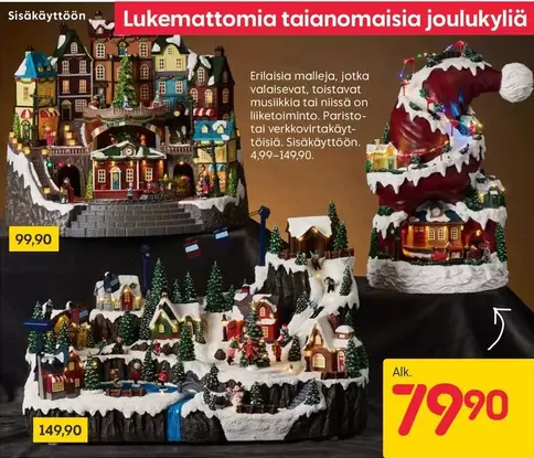Lukemattomia taianomaisia joulukyliä