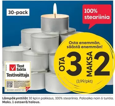 Lämpökynttilät