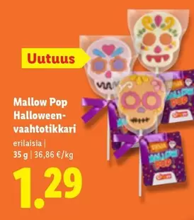 Mallow Pop Halloween-vaahtotikkari