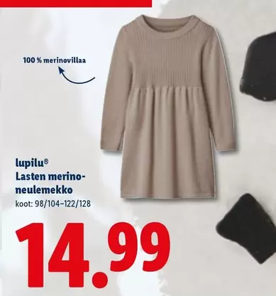 Lasten merino-neulemekko