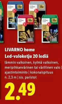 Led-valoketju 20 lediä