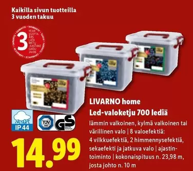 Led-valoketju 700 lediä
