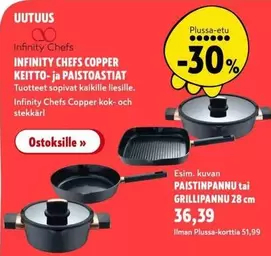 INFINITY CHEFS COPPER KEITTO-ja PAISTOASTIAT