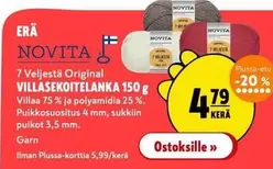 Original - 7 Veljestä  VILLASEKOITELANKA 150 g