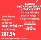 PYÖRÄILYKYPÄRÄ ja -TARVIKKEET