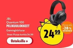 JBL - Quantum 100 PELIKUULOKKEET