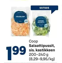 Salaattipussit, sis. kastikkeen