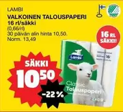 VALKOINEN TALOUSPAPERI