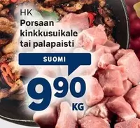 Porsaan kinkkusuikale tai palapaisti