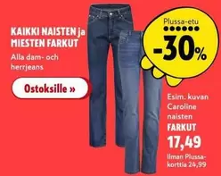 NAISTEN ja MIESTEN FARKUT