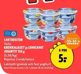 KREIKKALAISET ja LOHKEAVAT JOGURTIT