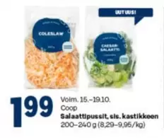 Salaattipussit, sis. kastikkeen