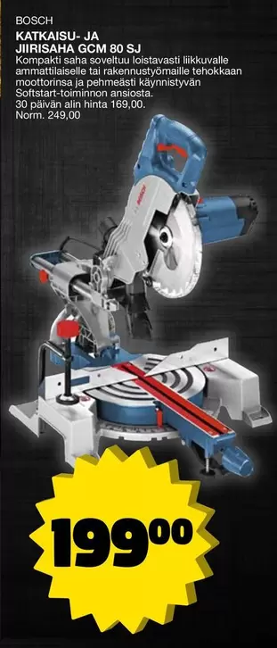 KATKAISU- JA JIIRISAHA GCM 80 SJ