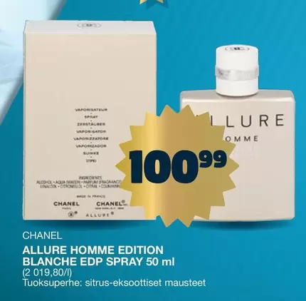 ALLURE HOMME EDITION BLANCHE EDP SPRAY 50 ml