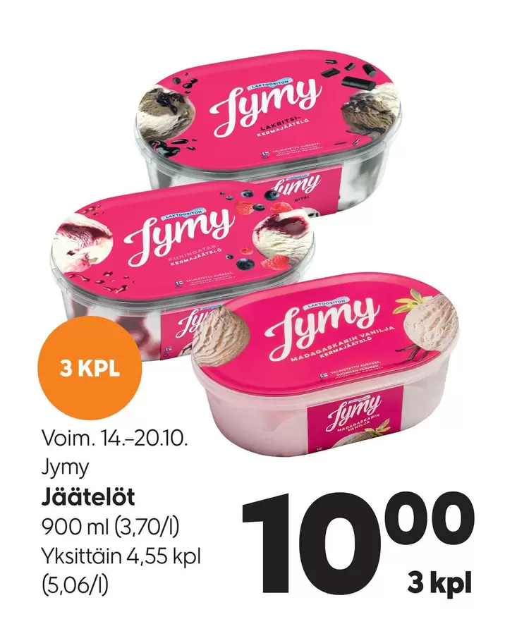 Jäätelöt