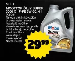 MOOTTORIÖLJY SUPER 3000 X1 F-FE 5W-30
