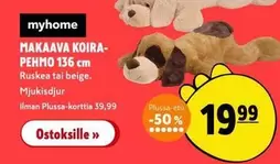 MAKAAVA KOIRA-PEHMO 136 cm