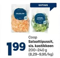 Salaattipussit, sis. kastikkeen