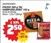PIZZAT TAI HAMPURILAISET