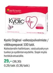 Original - Kyolic  -valkosipulivalmiste/ vitlökspreparat 100 tabl.