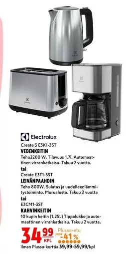 VEDENKEITIN, LEIVÄNPAAHDIN, KAHVINKEITIN